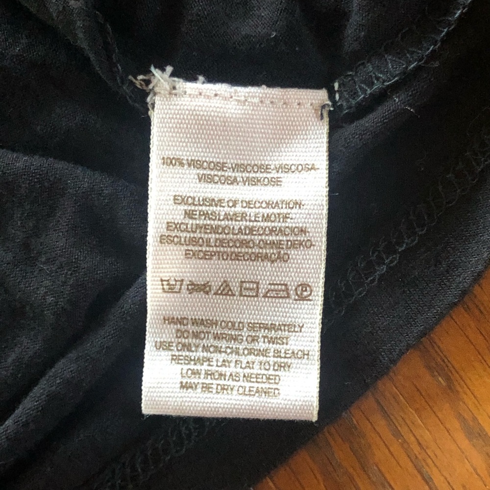 Free People Black Lace Cutout Top XS - Picture 7 of 7